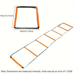 8 10rungs Agility Ladder Hurdle w/ Bag Speed Flex Training