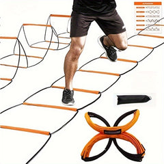 8 10rungs Agility Ladder Hurdle w/ Bag Speed Flex Training
