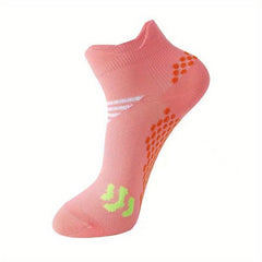5 Pairs Anti-slip Breathable Yoga Socks Mesh Athletic Ankle Socks