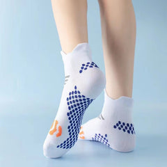 5 Pairs Anti-slip Breathable Yoga Socks Mesh Athletic Ankle Socks
