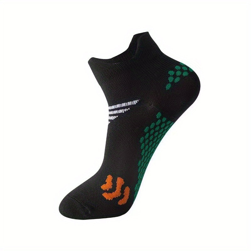 5 Pairs Anti-slip Breathable Yoga Socks Mesh Athletic Ankle Socks