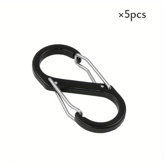 5pcs Carabiner Hooks For Camping Keychain