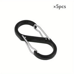 5pcs Carabiner Hooks For Camping Keychain