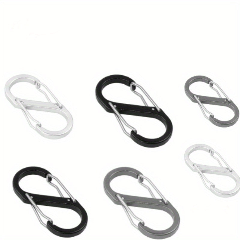 5pcs Carabiner Hooks For Camping Keychain