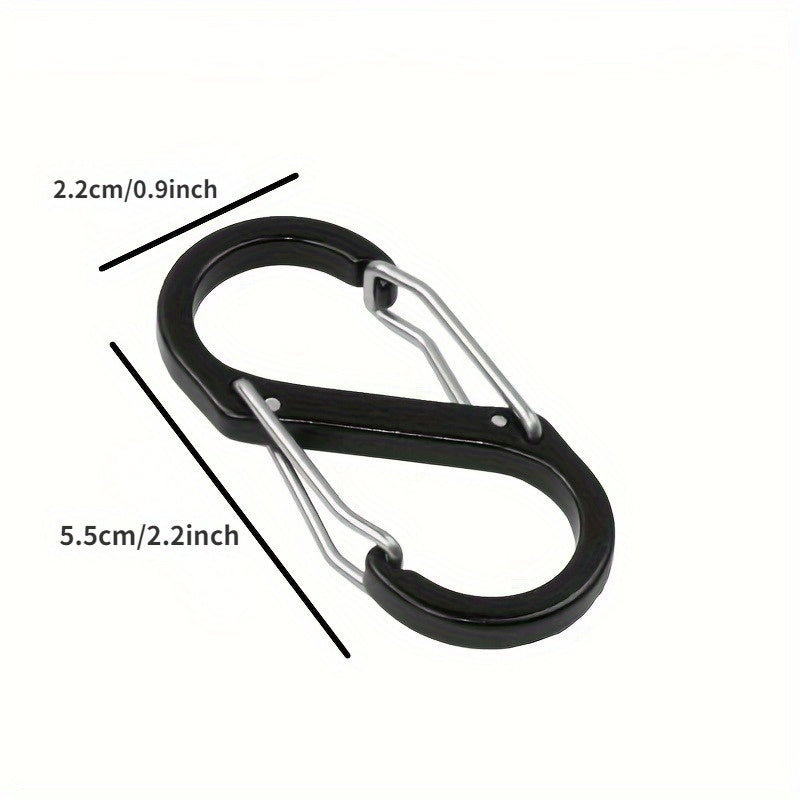 5pcs Carabiner Hooks For Camping Keychain