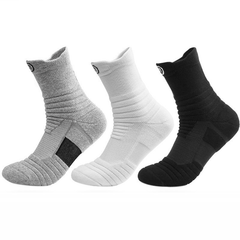 3 Pairs Teenage Mid Crew Sport Socks - Sweat Absorbing, Comfy, Breathable