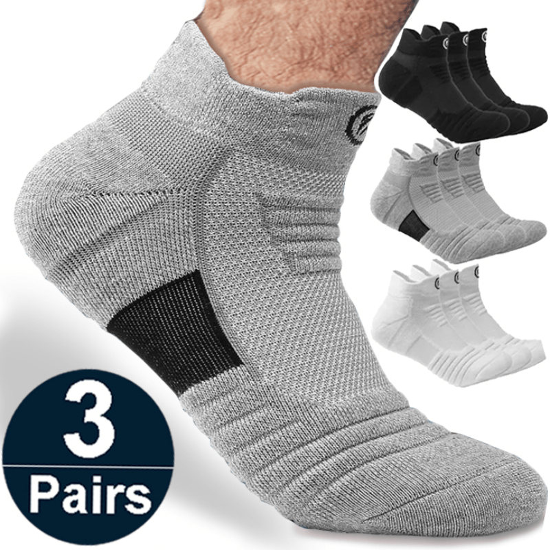 3 Pairs Teenage Mid Crew Sport Socks - Sweat Absorbing, Comfy, Breathable