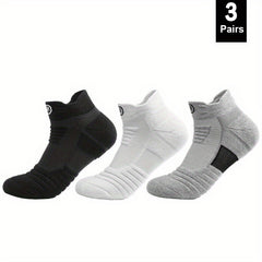 3 Pairs Teenage Mid Crew Sport Socks - Sweat Absorbing, Comfy, Breathable
