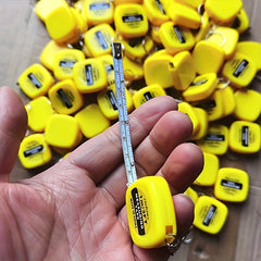 2pcs Small Steel Tape Measure Keychain 100cm Stainless Steel Small Ruler