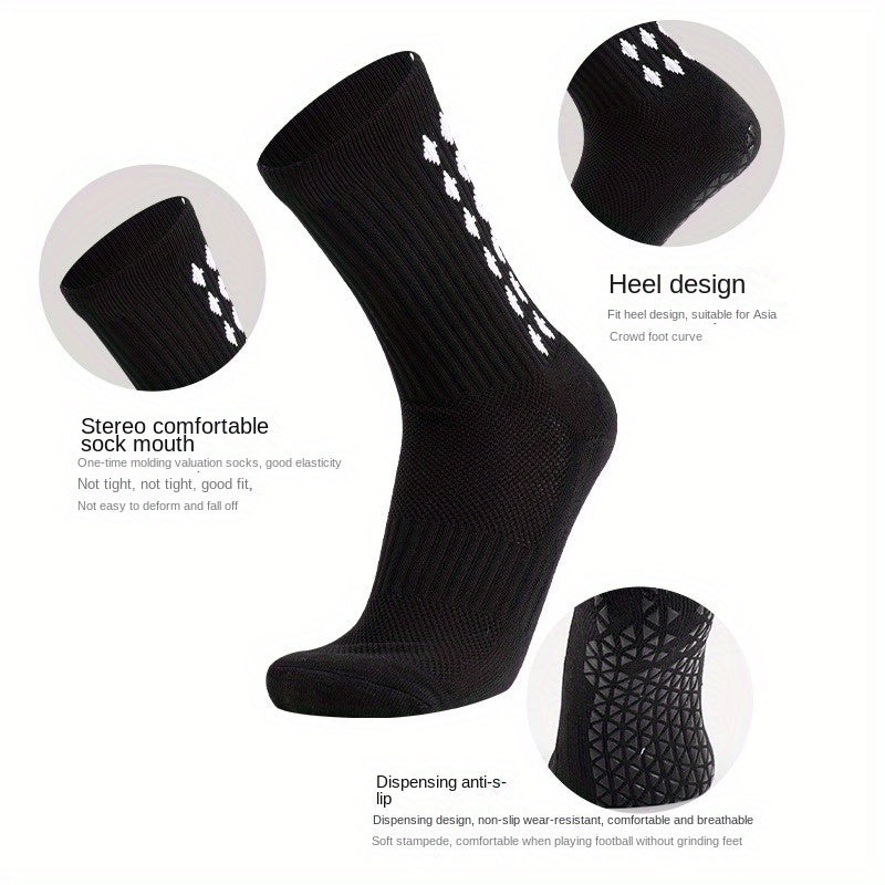 Men's Mid Crew Sport Socks - Sweat Absorbing, Comfy & Breathable Socks