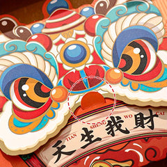 4pcs Chinese Dragon Red Envelope Luck Money Bag Year Blessing