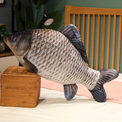 8" Fish Plush Throw Pillow Soft Animal Carp Creative Sleeping Mat Gift