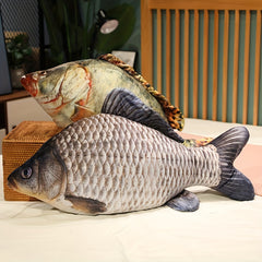 8" Fish Plush Throw Pillow Soft Animal Carp Creative Sleeping Mat Gift