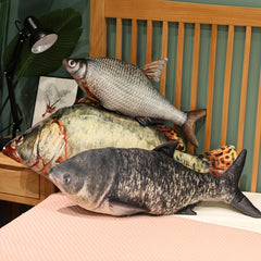 8" Fish Plush Throw Pillow Soft Animal Carp Creative Sleeping Mat Gift