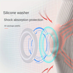 Silicone Knee Pads - Shock Absorption - Running Fitness Support