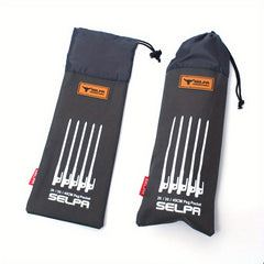 Tent Peg Storage Bag Oxford Ground Nail Stake Pouch 7.87inch