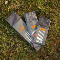Tent Peg Storage Bag Oxford Ground Nail Stake Pouch 7.87inch