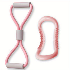 Yoga Stretching Band & Ring Set for Back & Shoulder Opening