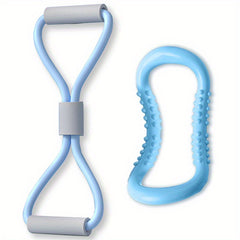 Yoga Stretching Band & Ring Set for Back & Shoulder Opening