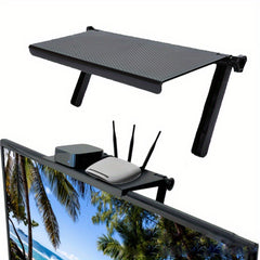 Adjustable TV Screen Top Shelf Computer Monitor Desktop Storage Rack