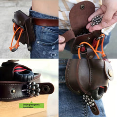 Slingshot Ammo Pouch Magnetic PU Leather Bag