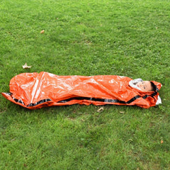 PE Insulated Emergency Sleeping Bag Orange Outdoor