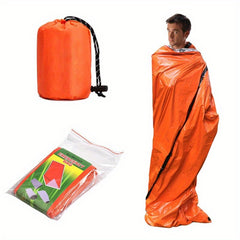 PE Insulated Emergency Sleeping Bag Orange Outdoor
