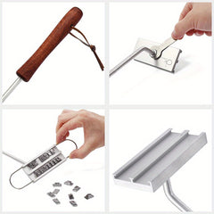 1pc BBQ Branding Iron 55 Letters DIY Barbecue Tool Letter Printed BBQ
