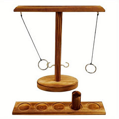 Wooden Hook And Ring Game Indoor Outdoor Battle Game For Men Women Party