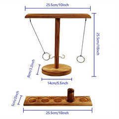 Wooden Hook And Ring Game Indoor Outdoor Battle Game For Men Women Party