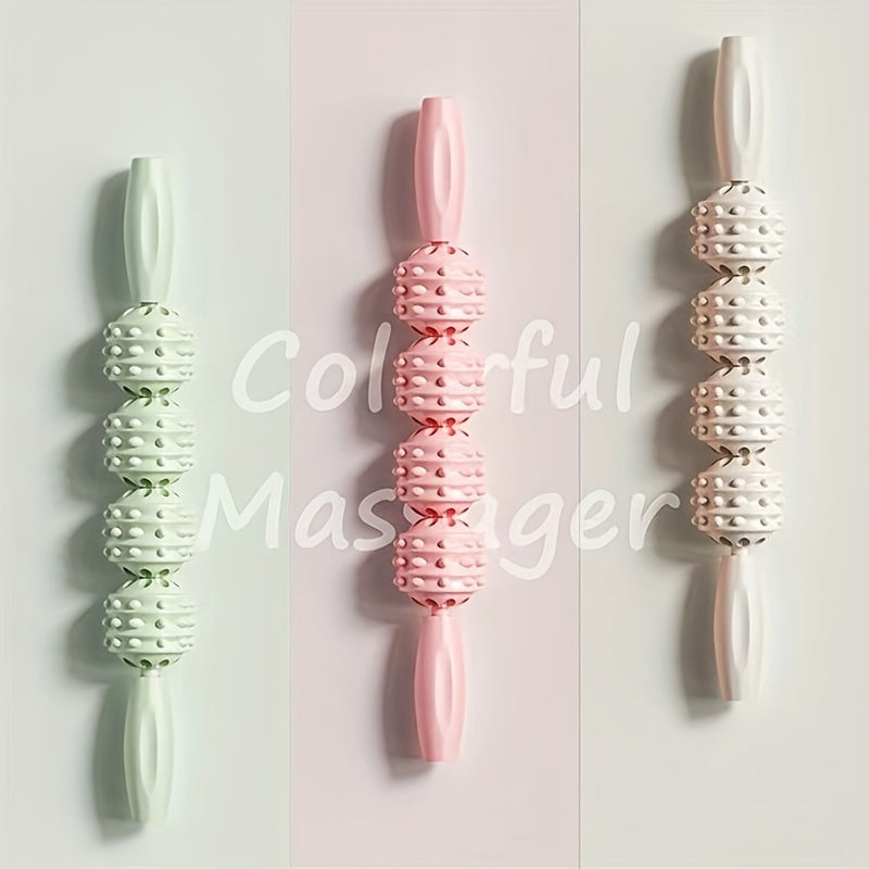 3 Balls 4 Balls Yoga Massage Roller Solid Manual Massage Stick