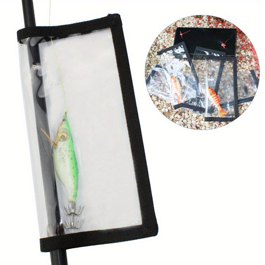 1pc Fishing Bait Protective Cover Transparent PVC Quick Sealing Bait Storage Bag