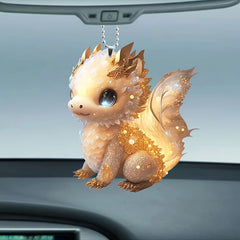 Golden Dragon Keychain Pendant for Car Keys Wallet