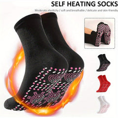 Self Heating Winter Foot Massage Socks for Women