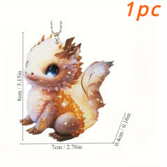 Golden Dragon Keychain Pendant for Car Keys Wallet