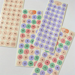 1pc Cartoon Alphabet Stickers DIY Stationery Scrapbooking Decorations