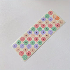 1pc Cartoon Alphabet Stickers DIY Stationery Scrapbooking Decorations