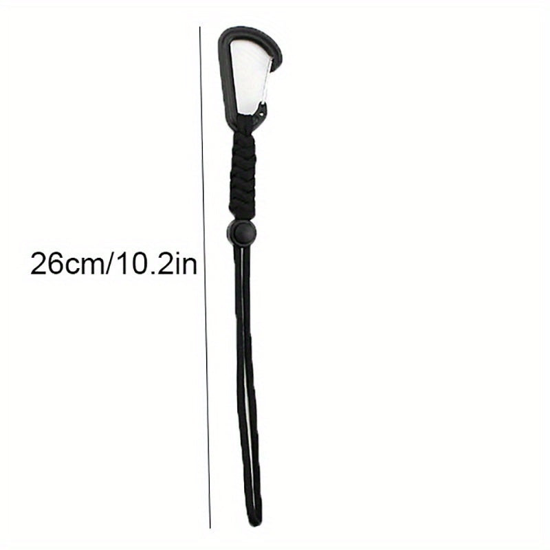 4PCS Stable Elastic Carabiner Hook Nylon Backpack Buckle
