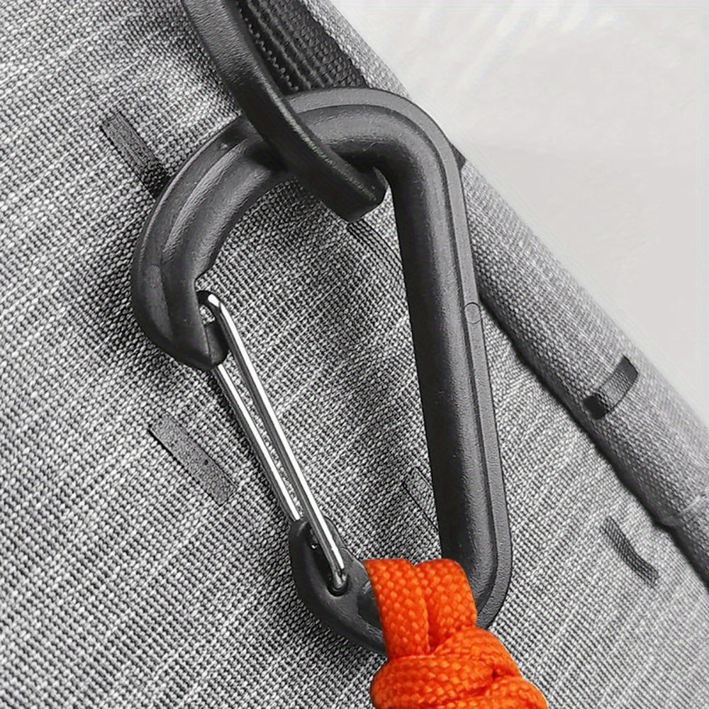 4PCS Stable Elastic Carabiner Hook Nylon Backpack Buckle