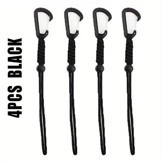 4PCS Stable Elastic Carabiner Hook Nylon Backpack Buckle