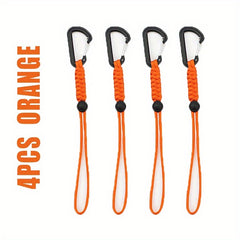 4PCS Stable Elastic Carabiner Hook Nylon Backpack Buckle