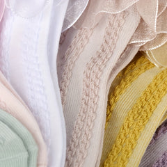 3 Pairs Girls Lace Ruffle Socks for Summer Spring Autumn