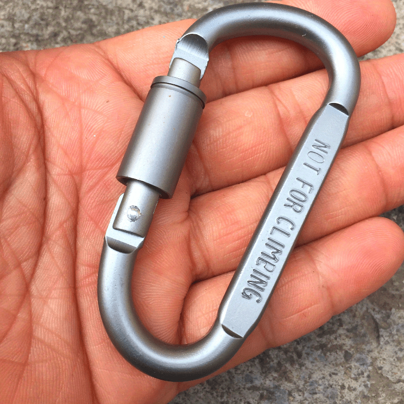 1pc 4pcs Aluminum Mountaineering Buckle Quick Hanging Buckle