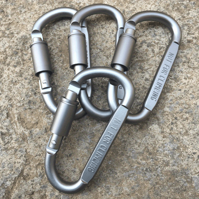 1pc 4pcs Aluminum Mountaineering Buckle Quick Hanging Buckle