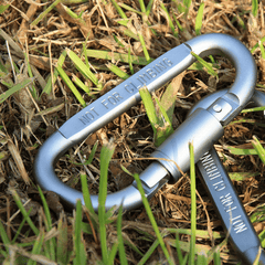 1pc 4pcs Aluminum Mountaineering Buckle Quick Hanging Buckle