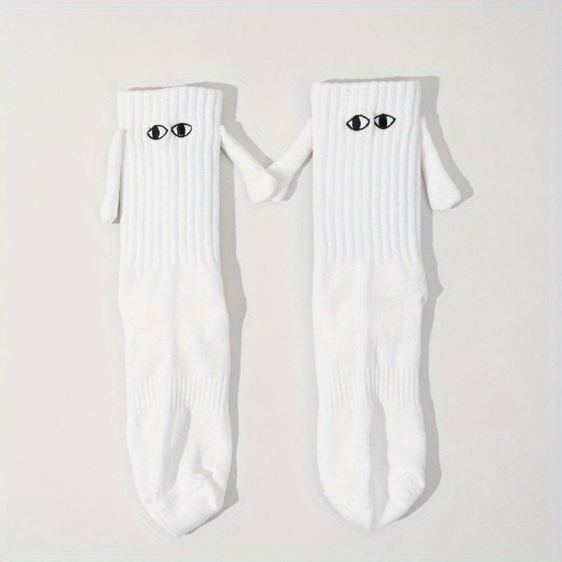 Men's Unisex Holding Hands Crew Socks Novelty Comfy Casual Style Winter & Autumn