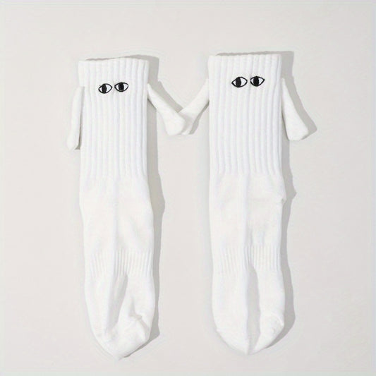 Men's Unisex Holding Hands Crew Socks Novelty Comfy Casual Style Winter & Autumn