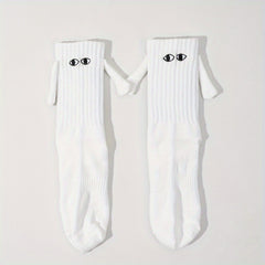 Men's Unisex Holding Hands Crew Socks Novelty Comfy Casual Style Winter & Autumn