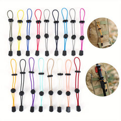 12pcs Outdoor Fixed Buckle Elastic Rope Binding Equipment