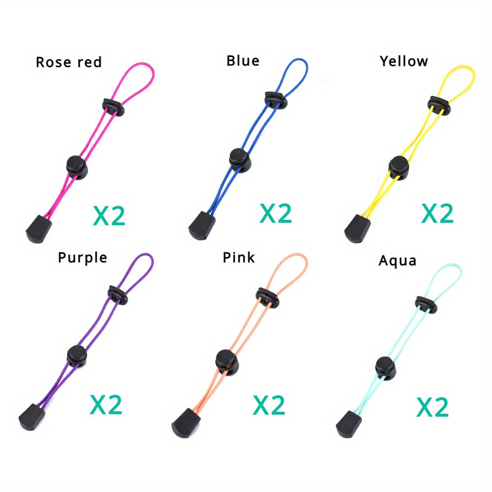 12pcs Outdoor Fixed Buckle Elastic Rope Binding Equipment